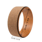 DS BS Cork Yoga Wheel for Yoga Poses and Backbends Inversions