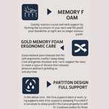 DS BS Deep Sleep Memory Foam Pillow - 10CM