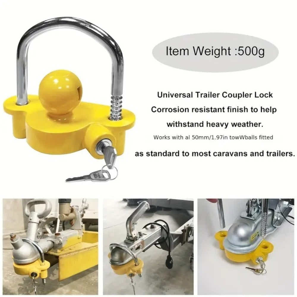 DS BS Universal Coupler Ball Lock Trailer Lock