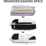 DS BS 6pcs Compression Packing Cubes Travel Luggage Organizer Set - Black