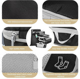 DS BS 6pcs Compression Packing Cubes Travel Luggage Organizer Set - Black