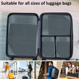 DS BS 6pcs Compression Packing Cubes Travel Luggage Organizer Set - Grey