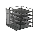 DS BS 5 Tier Paper Tray Organizer with File Holder