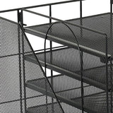 DS BS 5 Tier Paper Tray Organizer with File Holder