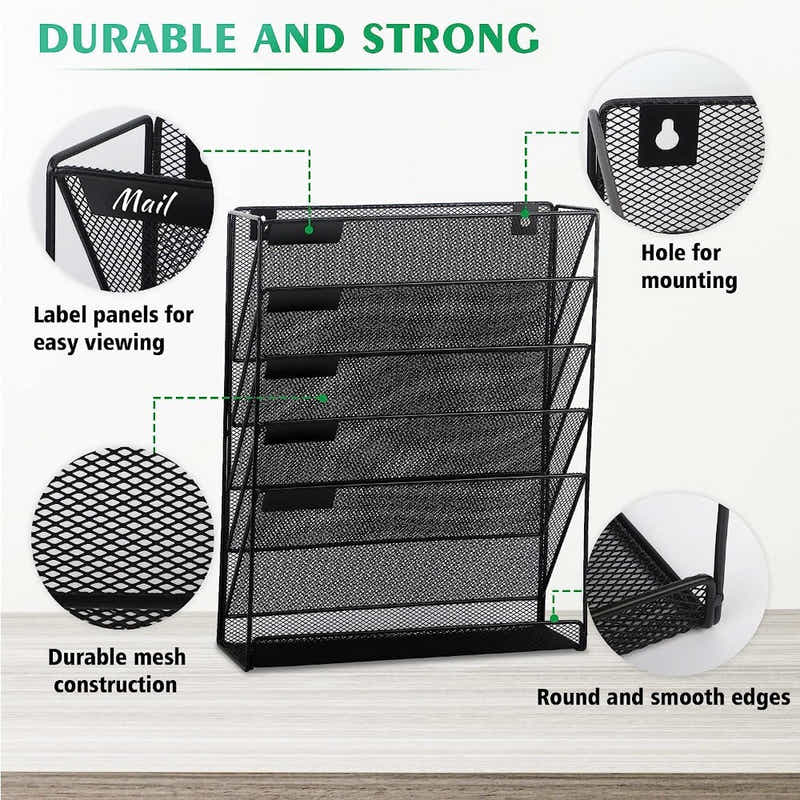 DS BS 6 Tier Mesh File Organizer