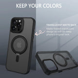 DS BS iPhone 16 Pro Max Case with 360°Rotatable Magnetic Ring Stand
