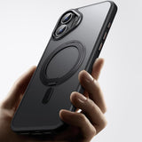 DS BS iPhone 16 Case with 360°Rotatable Magnetic Ring Stand