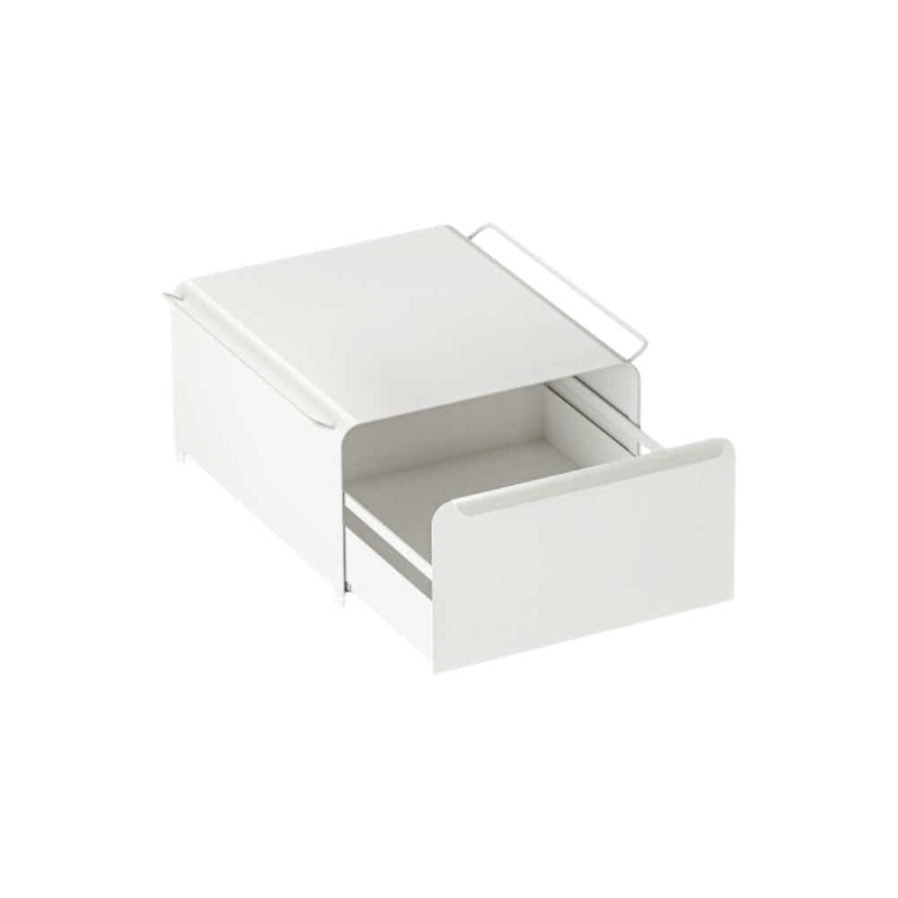 DS BS Coffee Machine Organizer with Pull-Out Drawer Countertop Storage Organizer