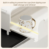 DS BS Coffee Machine Organizer with Pull-Out Drawer Countertop Storage Organizer