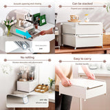 DS BS Coffee Machine Organizer with Pull-Out Drawer Countertop Storage Organizer