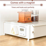 DS BS Coffee Machine Organizer with Pull-Out Drawer Countertop Storage Organizer