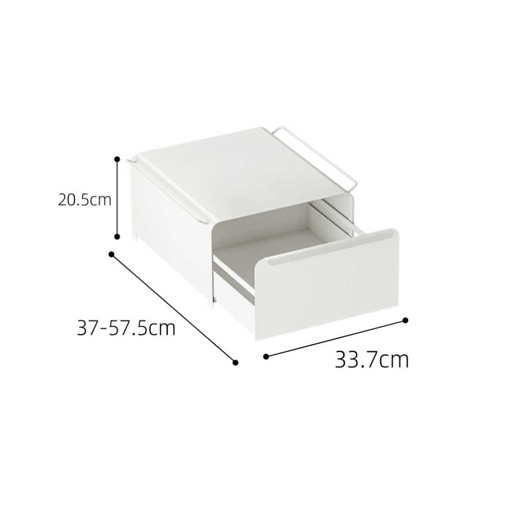 DS BS Coffee Machine Organizer with Pull-Out Drawer Countertop Storage Organizer