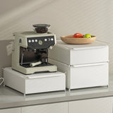 DS BS Coffee Machine Organizer with Pull-Out Drawer Countertop Storage Organizer