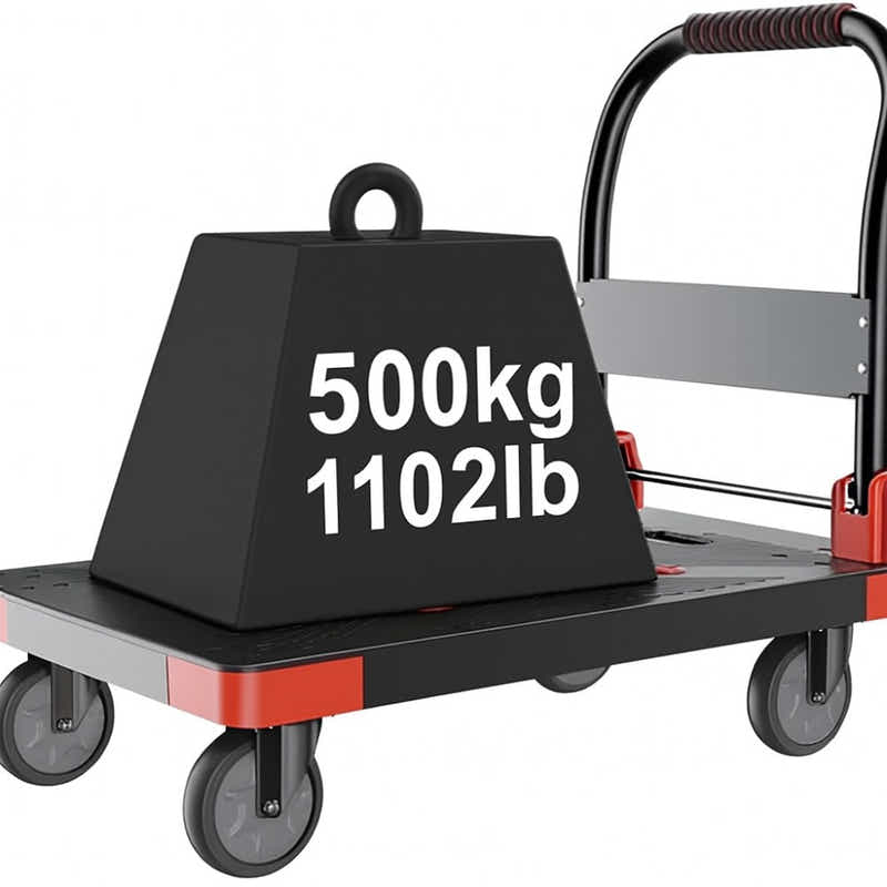 DS BS 500kg Capacity Folding Hand Truck Heavy Duty Platform Cart
