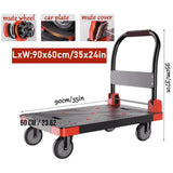 DS BS 500kg Capacity Folding Hand Truck Heavy Duty Platform Cart