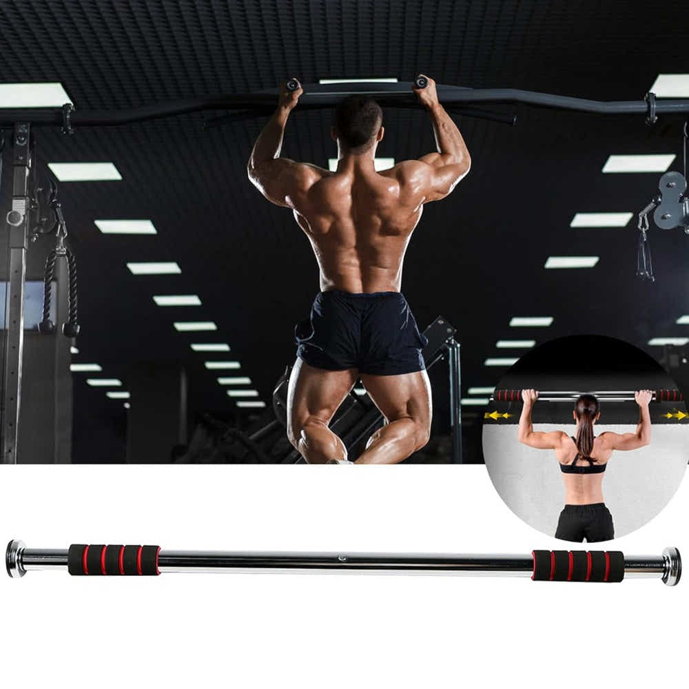 DS BS Adjustable Doorway Pull Up Bar 60–100cm for Home Fitness Training
