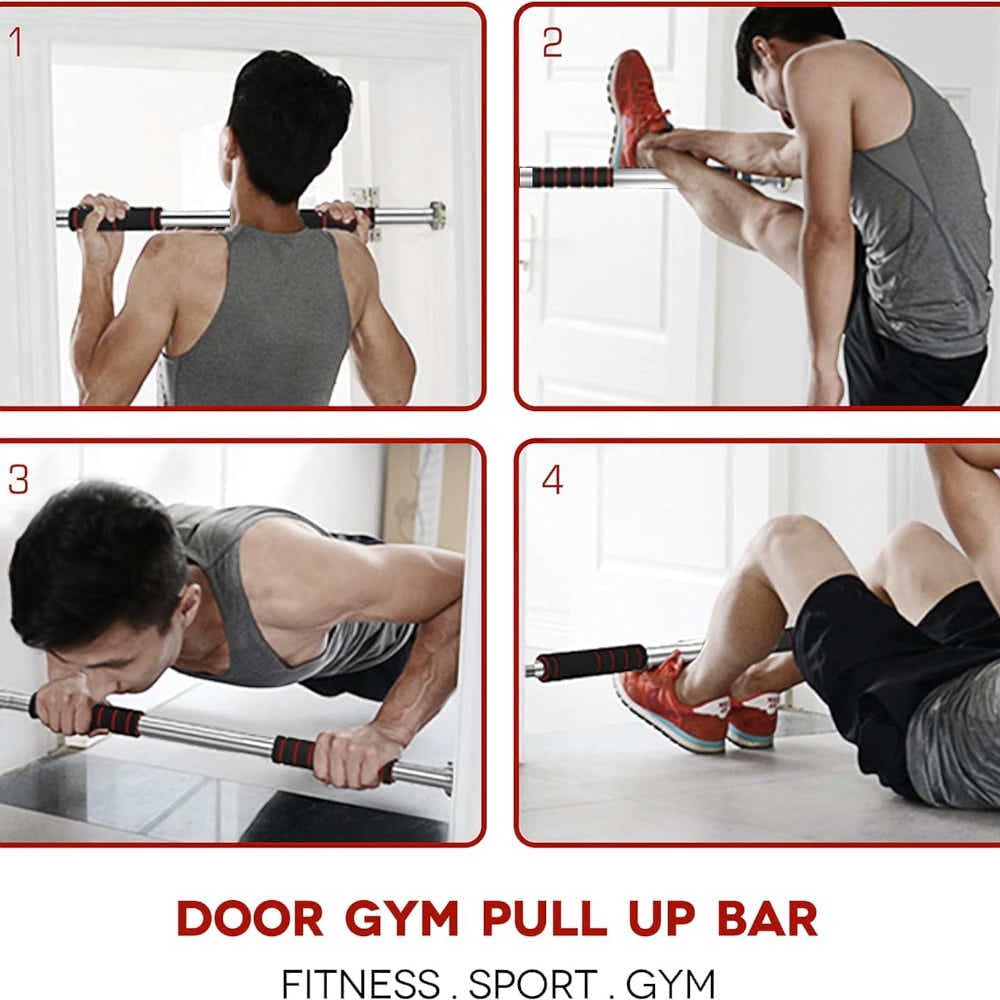 DS BS Adjustable Doorway Pull Up Bar 60–100cm for Home Fitness Training