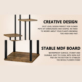 DS BS 5 Tier Plant Stand Indoor Corner Flower Shelf with MDF Boards