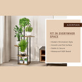 DS BS 5 Tier Plant Stand Indoor Corner Flower Shelf with MDF Boards