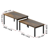 DS BS 2 Pieces Stackable Countertop Organizer Shelf Set