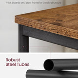 DS BS 3 Tier Side Table with Storage Shelf Narrow End Table