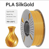 DS BS Silk PLA Filament 1.75mm 1KG for 3D Printer - Gold