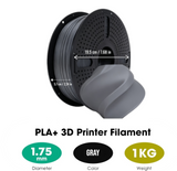 DS BS PLA+ Filament 1.75mm 1KG for 3D Printer - Gray