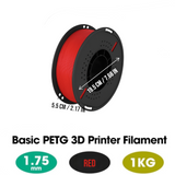 DS BS PETG 3D Printer Filament 1.75mm 1KG - Red