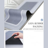 DS BS Quick-Dry Bath Mat with Rubber Backing 60×90cm