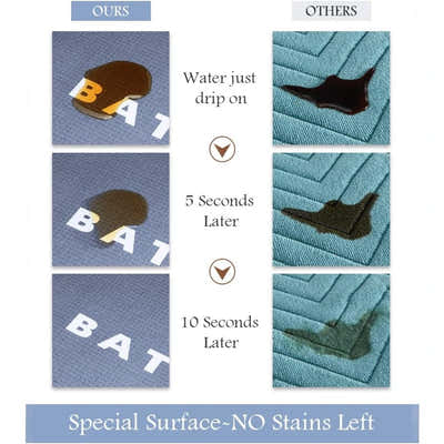 DS BS Quick-Dry Bath Mat with Rubber Backing 60×90cm