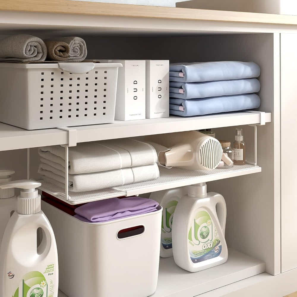 DS BS Expandable Under Cabinet Organizer - Regular Height