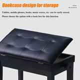 DS BS Adjustable Piano Bench with Storage