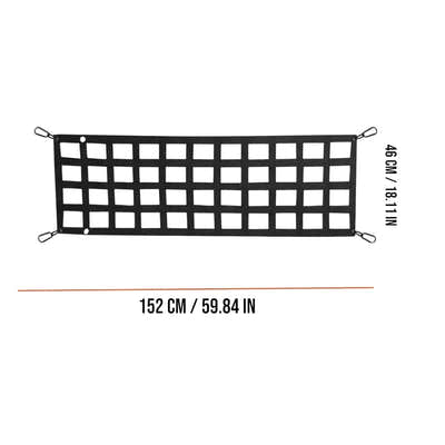 DS BS Truck Tailgate Cargo Net 152×46cm with Hooks and Elastic Buckles