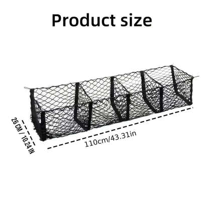 DS BS 4-Pocket Cargo Net Organizer for Pickup Trucks