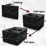 DS BS Car Trunk Organizer with Lid – 60L Foldable Storage Box BK