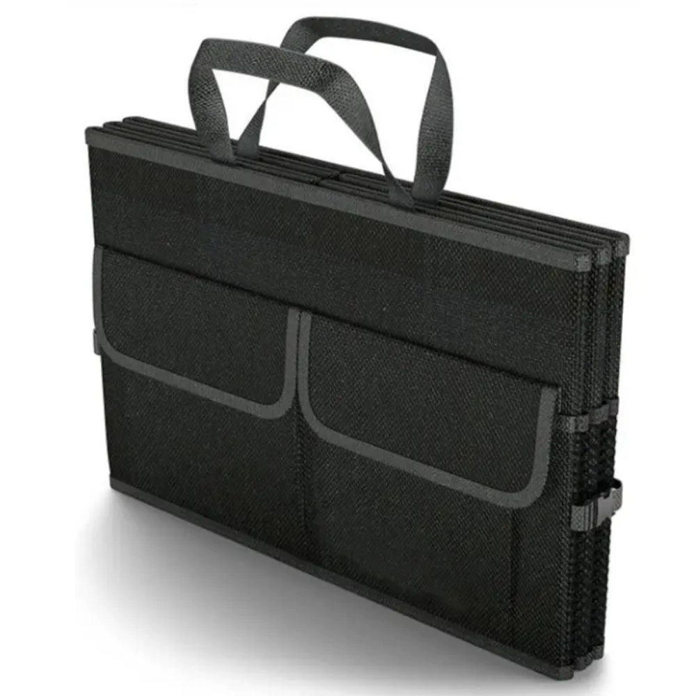 DS BS Car Trunk Organizer with Lid – 60L Foldable Storage Box BK