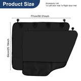 DS BS 2 Pack Car Door Protector Mat for Pets - BK