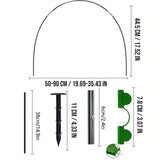 DS BS Adjustable Garden Tunnel Hoop Kit for Plant Protection