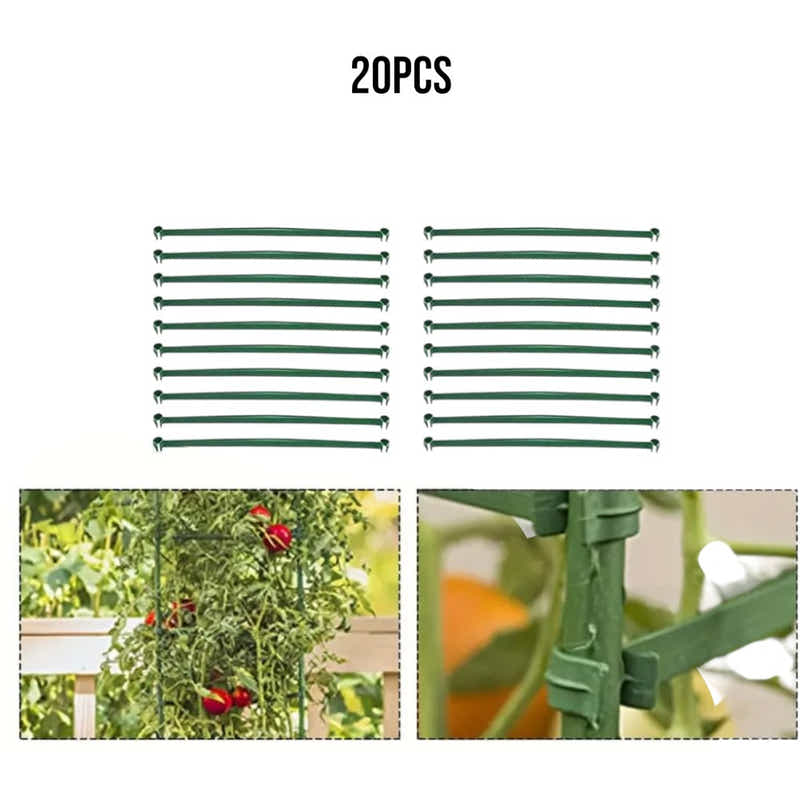 DS BS 20pcs 16MM Garden Stakes Arms Expandable Garden Trellis Connectors