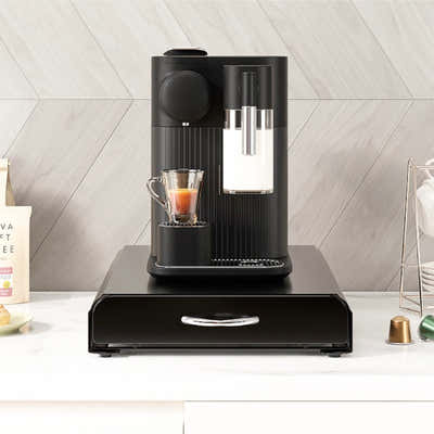 DS BS Coffee Capsule Drawer Organizer Steel Pod Storage for 60 Nespresso Capsule