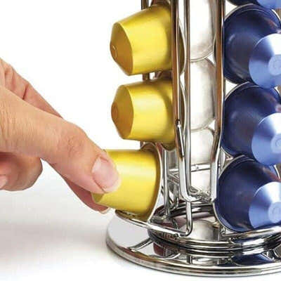 DS BS Rotating 30 Capacity Coffee Pod Organizer Stand