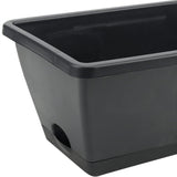 DS BS 10 Pack 15L Rectangular Planter Box Set With Drainage Tray