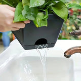 DS BS 10 Pack 15L Rectangular Planter Box Set With Drainage Tray
