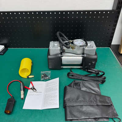 DS BS 12V Heavy Duty Tire Inflator with Analog Gauge