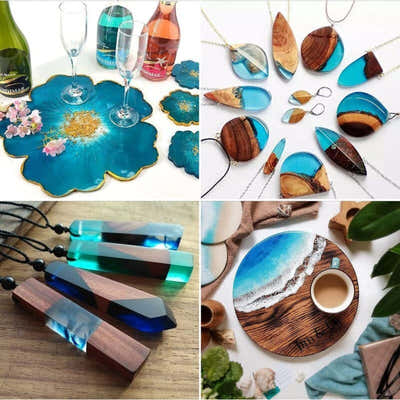 DS BS DIY Epoxy Resin Kit for Crafts and Jewelry with Mixing Tools Included