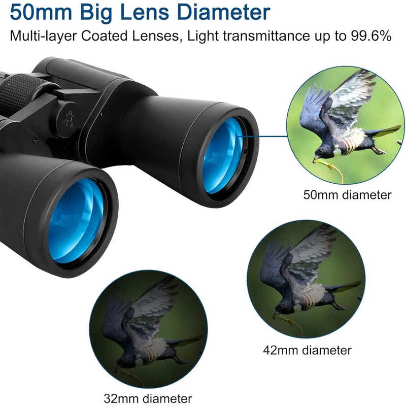 DS BS 20x50mm Prism Binoculars with Multi-Coated Lens