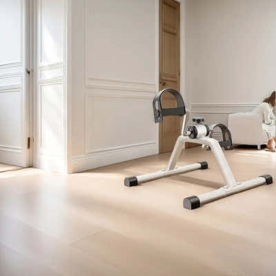 DS BS Pedal Exerciser Mini Under Desk Bike - White