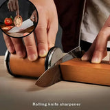 DS BS Rolling Knife Sharpener Kit Beech Wood Magnetic Rolling Sharpener