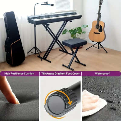 DS BS Adjustable Folding Piano Bench – 4-Level Height