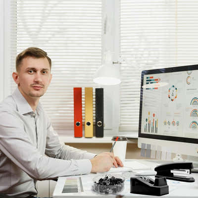 DS BS 8 Piece Desk Supplies Kit Office Stationery Set